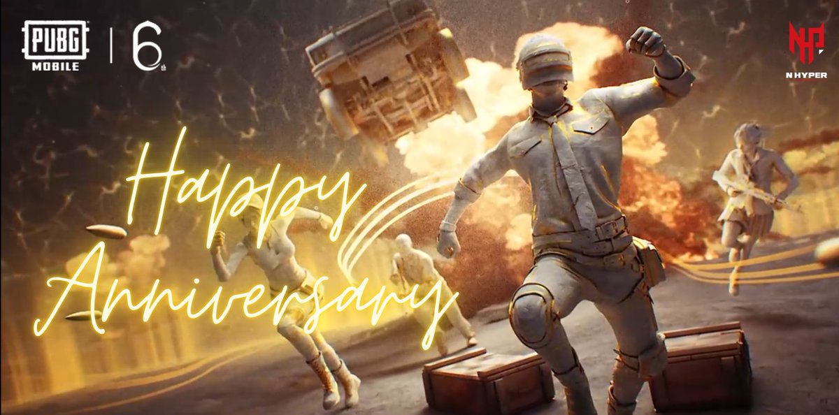 Happy 6th Anniversary to @PUBGMOBILE! Thank you for giving every player an opportunity to create memories with friends and for opening the doors to the Esports scene. #PUBGMOBILE #RunItHyper ♥️