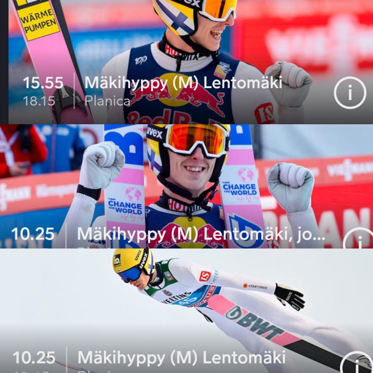 Mäkihypyn maailmancup päätökseen.
Planica tarjoilee taatusti pitkiä hyppyjä koko viikonlopun.
Meikä ja Mantila Viaplaylla.
#mäkihyppy #viaplayfi #selostushommat