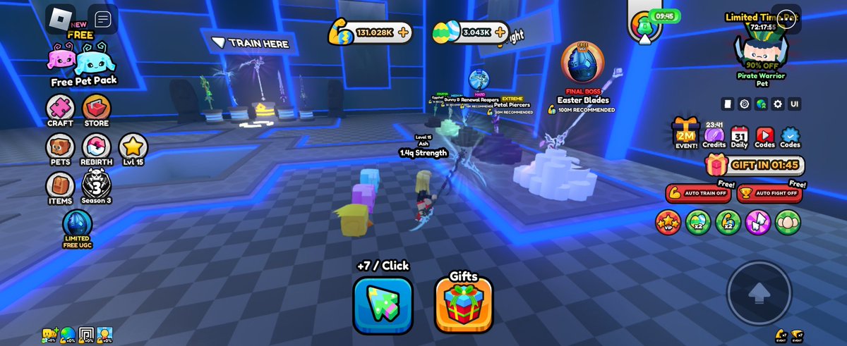 Ash_honeybee's tweet image. Okay so I'm trying to get the Easter Blades and I'm so far behind! Does anyone know how long I might have to spam click #PullaSword