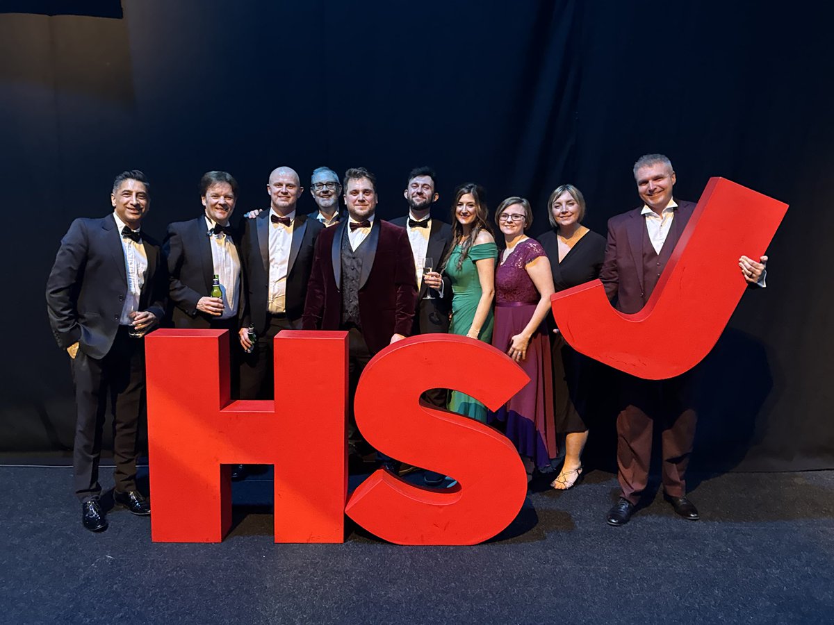 Last night we attended the @HSJ_Awards as one of the finalists for the health tech partnership of the year award with @nervecentrehq for the rollout of ePMA. Well done to everyone involved!