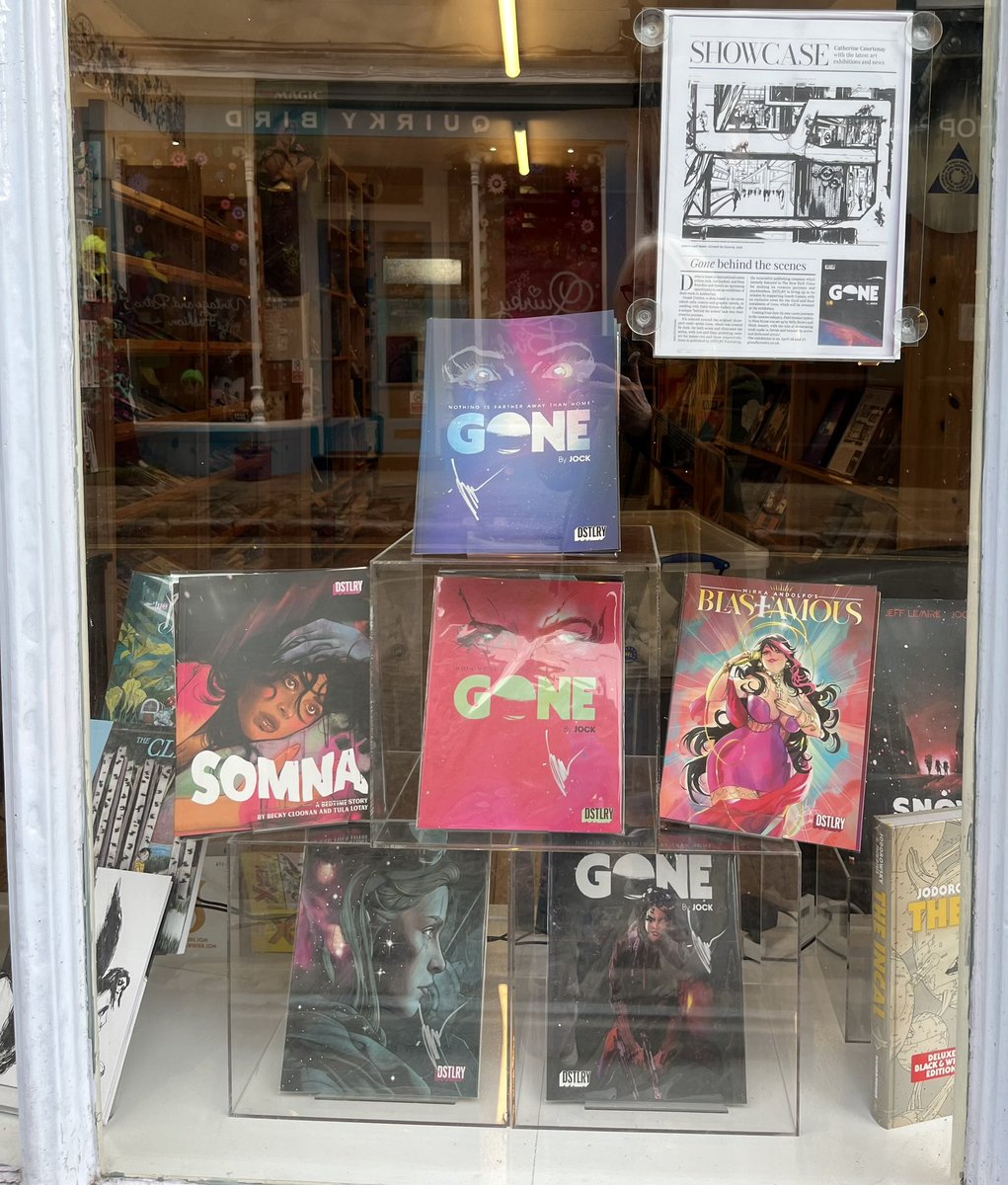 super excited for the “GONE” comic art exhibition coming up April 26/27 - more info www.gnashcomics plus bit of a @DSTLRY_Media moment going on as well @Jock4twenty @tulalotay @beckycloonan @Mirkand @DevonLife @ExeterCityofLit @AroundAshburton