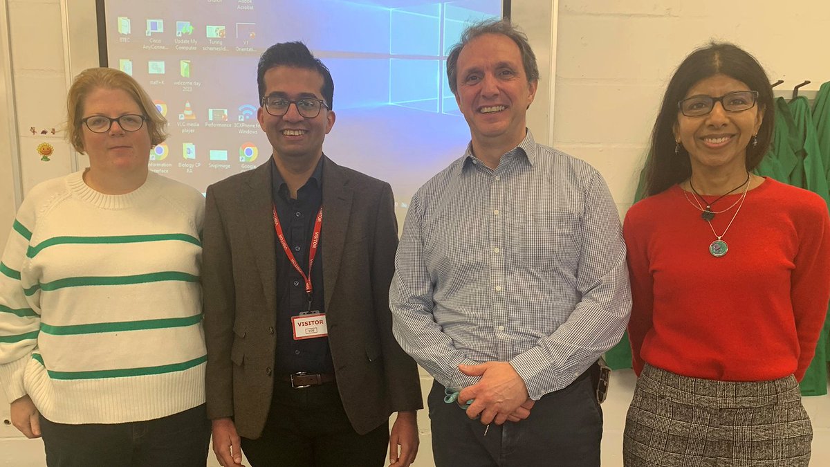 Group leader @siddhartha_kar visited @LR6FC to share his research and career path. His talk, on the genetic epidemiology of cancer, covered many topics the biology students are learning on their course, so it was hugely appreciated and very informative. #CancerResearch