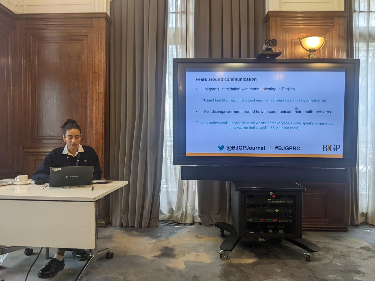 The final presentation in our Vulnerable Groups & Health Inequalities session: Access to health services for people experiencing homelessness in Manchester, UK: a qualitative study, presented by Ms Alya Howard #BJGPRC 2024