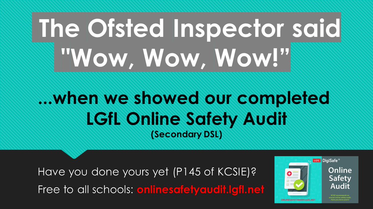 How effective is your #OnlineSafety in #schools? How do you know? What does this even mean? ➡️Download our FREE Online Safety Audit to help! 🔗onlinesafetyaudit.lgfl.net @LGfL @LGfLIncludED @johnjackson1066 #safeguarding
