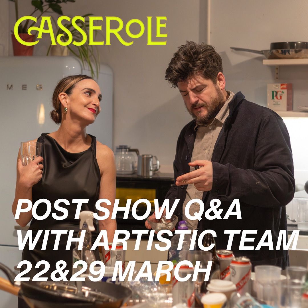 So proud of this. 5 years of improvisational development. No funding. No support. Just doing it. “Casserole” has been nominated for 3 @OffWestEndCom offies. 
It’s funny and dark and real. About grief and love. The acting is good. The play is good. It’s good. 
It’s the kind of