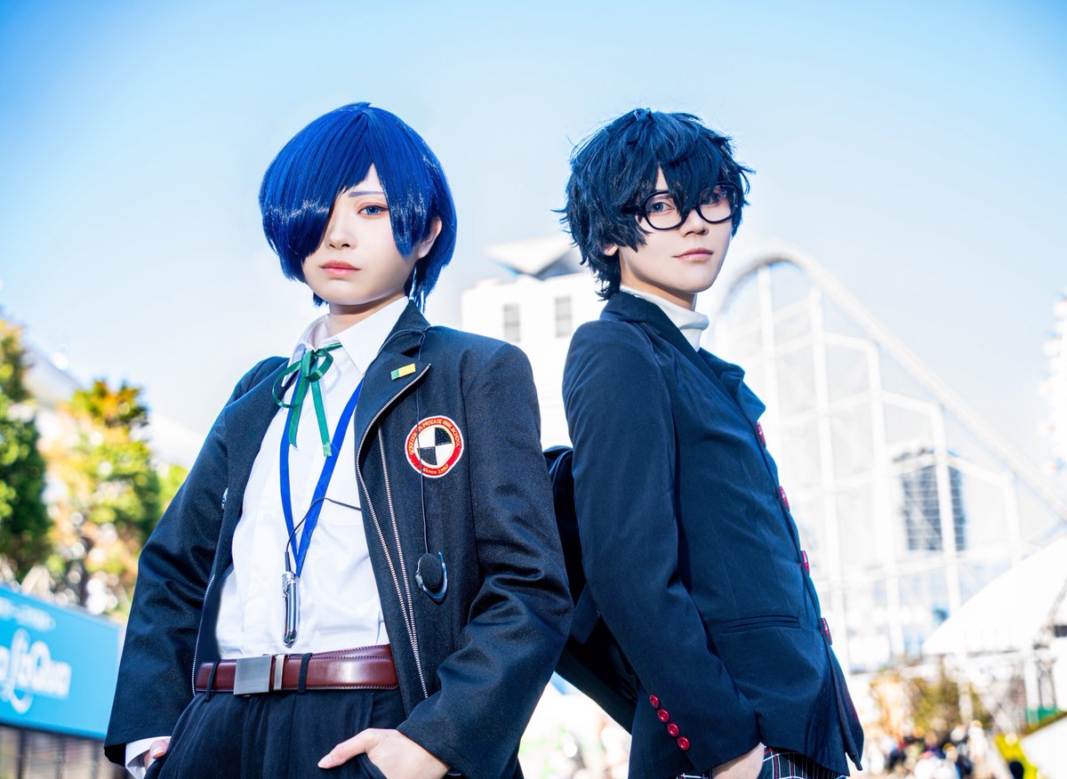 nit_yujia's tweet photo. 【cosplay】
PERSONA3 PERSONA5 / HERO
P3 P5 / HEROES

P3主人公.なすび
P5主人公.にと
photo.ふぅさん
#ふぅかめら https://t.co/o5KEoOXdIE