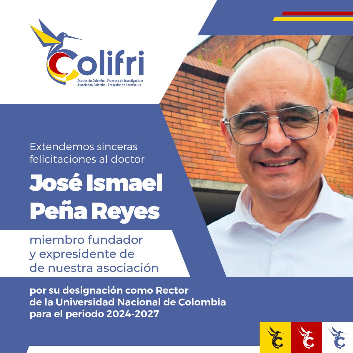 La comunidad de @ColifriR se une a la celebración del nombramiento como rector de la @UNALOficial del doctor @JoseIsmaelPena 🌟¡Éxitos en su gestión! 🎓
#InnovaciónUniversitaria #LiderazgoAcadémico #CooperaciónInternacional #FranciaenColombia