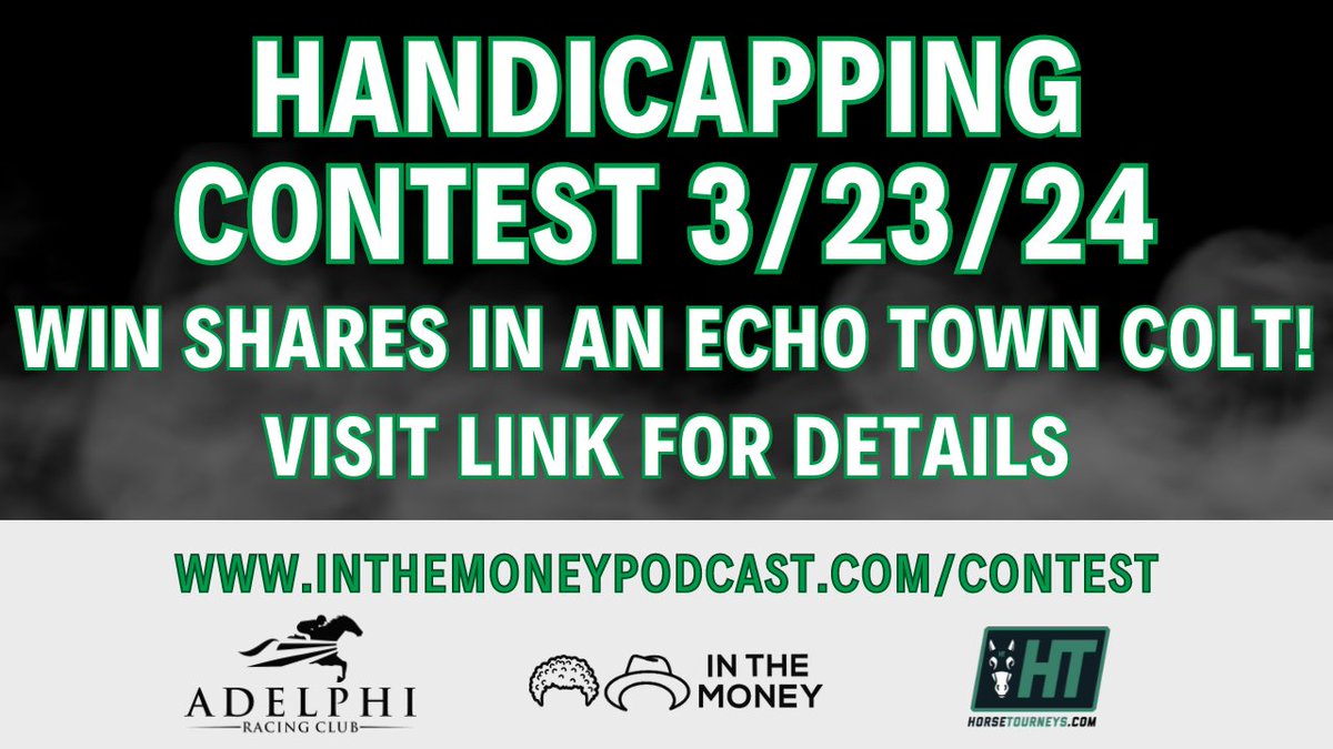 Join @AdelphiClub and @InTheMoneyMedia this Saturday. They are hosting a traditional $2 win-place contest and the $5 entry fee will benefit our programs! Top finishers will win shares in the colt and other prices. A new and exciting way to give back! horsetourneys.com/contest/169205…