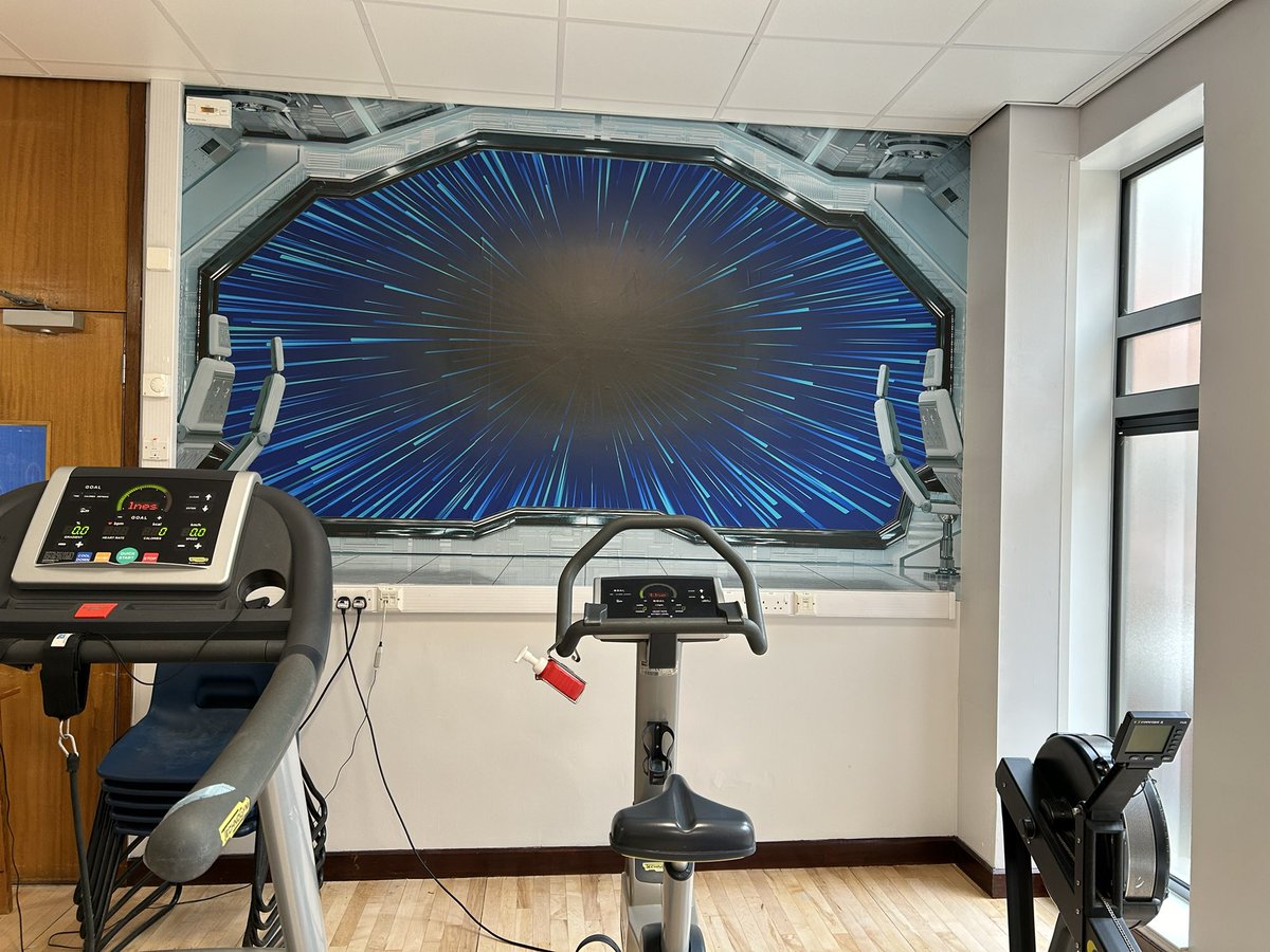 Look at how fun our gym looks now its finished! Hope it makes our Therapy sessions more exciting!! #space