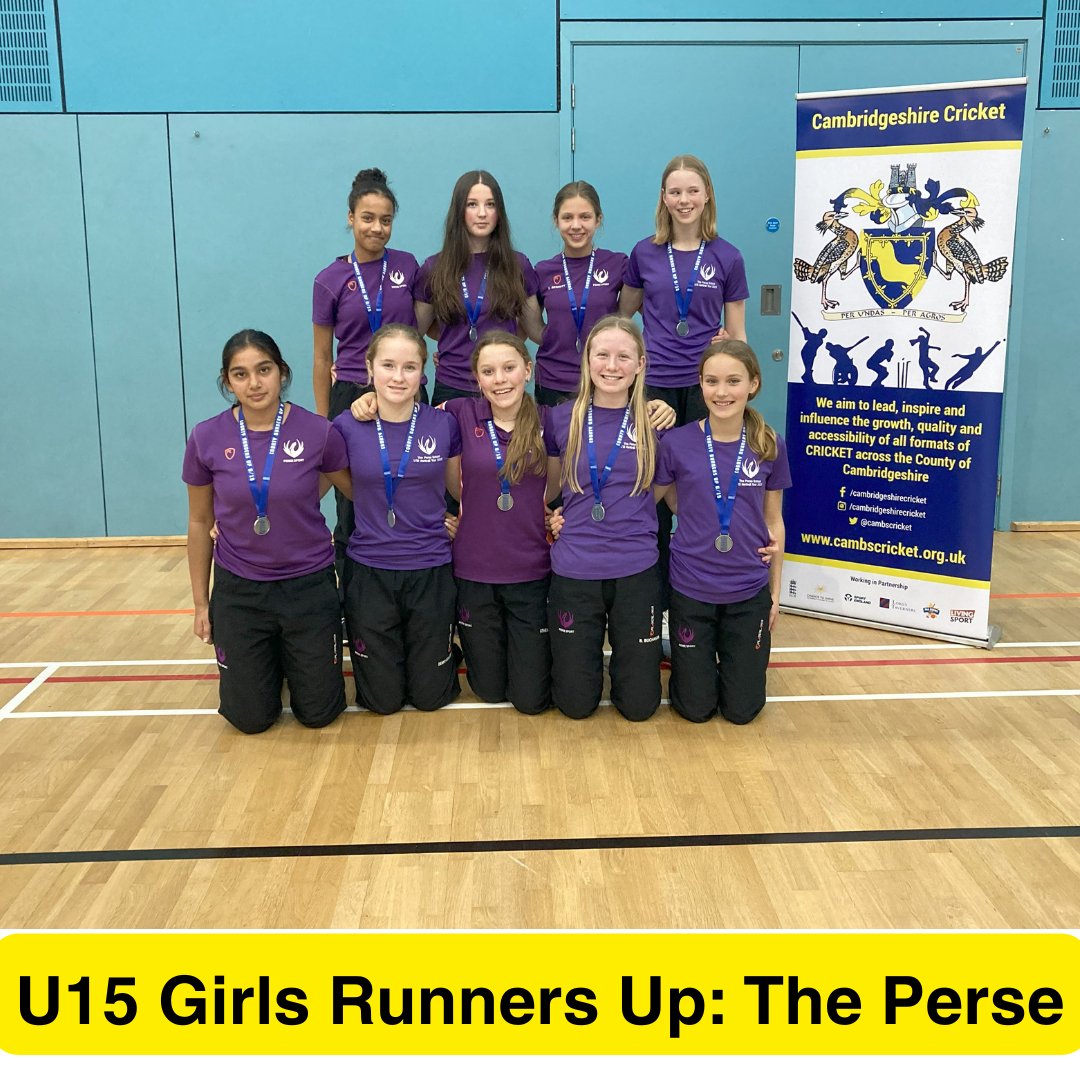 Congratulations to all the winners & runners up at our Indoor Girl's Schools County Finals yesterday U13 Winners: @PerseCricket U13 Runners-Up: @StFaithsSport U15 Winners: @LeysCricket U15 Runners-Up: @PerseCricket Good luck to the winners at the regional finals