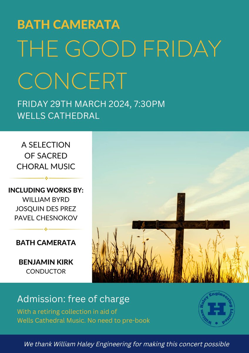 🗓 Music for Good Friday: Bath Camerata 🗓 Continuing a long-standing collaboration with @BathCamerata, Wells Cathedral will play host to the Good Friday concert for the 35th year. wellscathedral.org.uk/your-visit/wha… @VisitWells #wellscathedral #visitwells #friday #goodfriday @engcathedrals