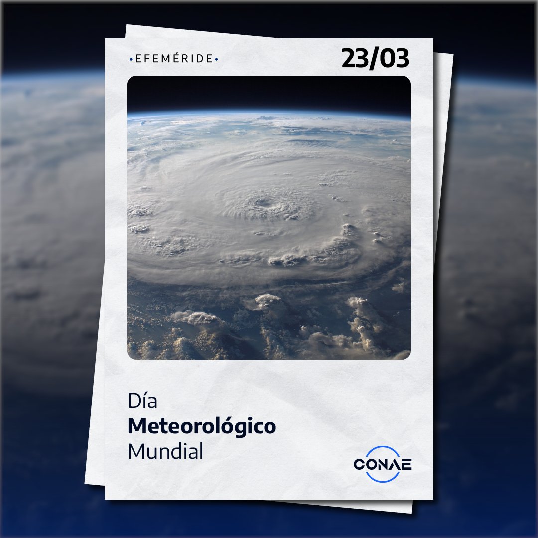 23/03 | Día Meteorológico Mundial ⛈️☀️