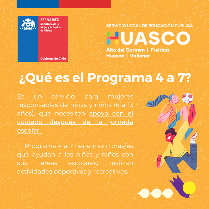 SLEPHuasco's tweet photo. ¿Te has preguntado qué es el Programa 4 a 7? 🤔 ¡Déjame contarte! ¿Es una oportunidad de enriquecimiento? ¿Un espacio para la diversión? ¿Quizás una plataforma para aprender y crecer? Descúbrelo con nosotros. #Programa4a7 #Enriquecimiento #Diversión #Aprendizaje 🕓🎉 https://t.co/Wrvi8kzrQF
