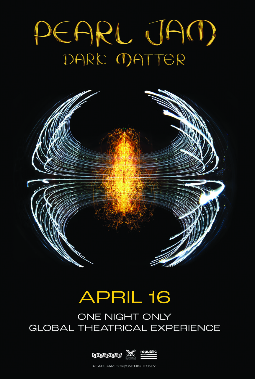 Pearl Jam on X: To celebrate the release of the new album, Pearl Jam  invites you to a global theatrical experience, Dark Matter - One Night  Only, on April 16th, 2024. Attendees