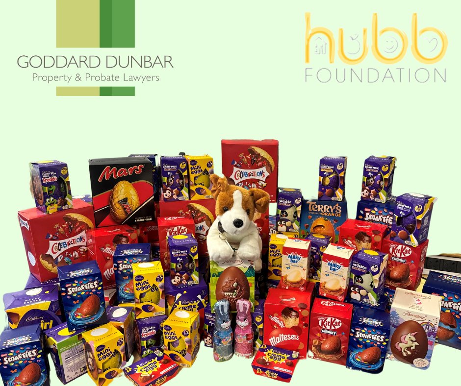 Jack's hopping into the role of the Easter Bunny this year! 🐰

We're thrilled to support The Hubb Foundation's Easter egg appeal, and this year, with the incredible support from everyone at Goddard Dunbar, we've collected a whopping 102 eggs! 🍫✨

#easter2024  #stokeontrent