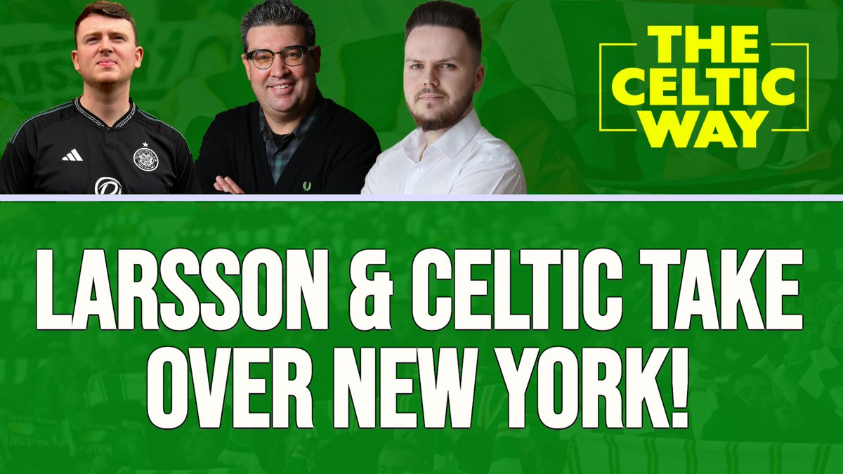 🍎 Celtic in New York 🇸🇪 Larsson memories 📰 Tony's massive goal task 💪 The need for consistency 🎙️ @hamishcarton was joined by @TheRyanMcGinlay & @ahaggerty10 to discuss the latest news in Friday's briefing... 🤝 @MPHgroup77 🎥 youtube.com/live/jxXN_ENqR…