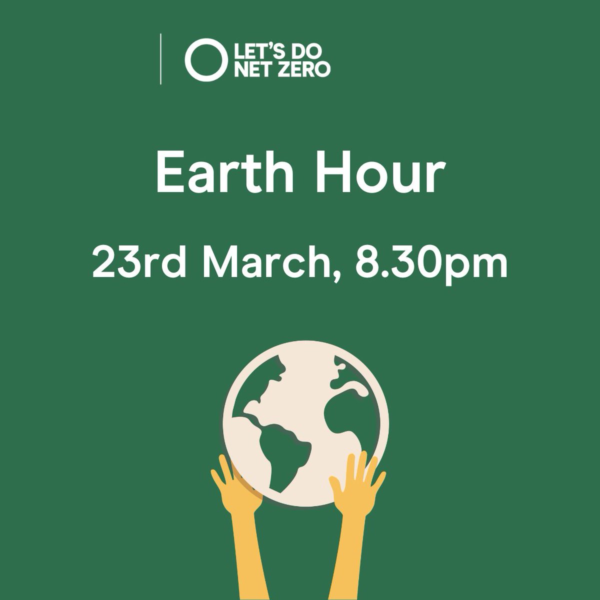 Earth Hour isn’t just about turning off the lights—it’s about embracing change and reminding us to make all other hours count towards a more sustainable future for us all. Let’s use this moment to inspire action and make a lasting impact. #EarthHour #LetsDoNetZero