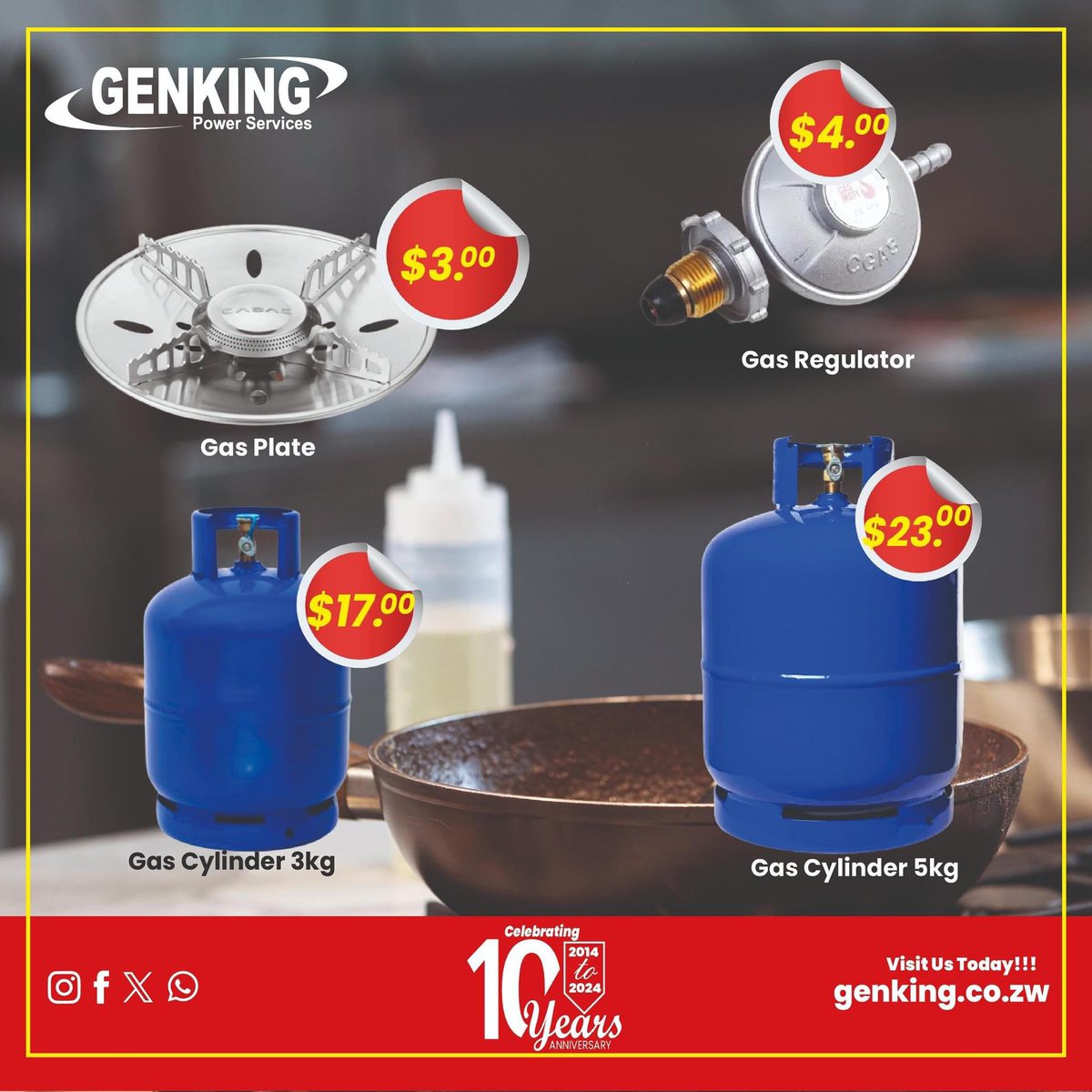 Fuel your cooking passion with top-notch gas tanks and accessories from any Genking store near you today! Cook with ease and convenience like never before 🔥🍳 #Genking #CookingMadeEasy Graniteside 90 Kelvin South 08644219566, 0774443500, 0242749498 Avondale Shop 1B Ground…