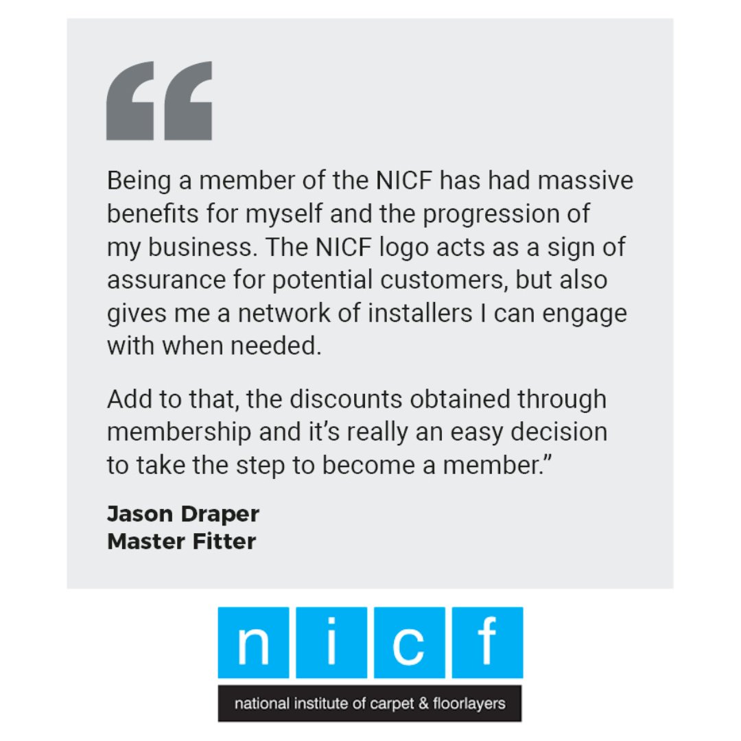 Find out why our members recommend joining the NICF! Click here to browse some of our NICF members’ reviews: nicfltd.org.uk/NICF-Testimoni… If you’ve had a carpet or flooring fitted by one of our members, you can submit a review here: nicfltd.org.uk/Contact/Feedba…