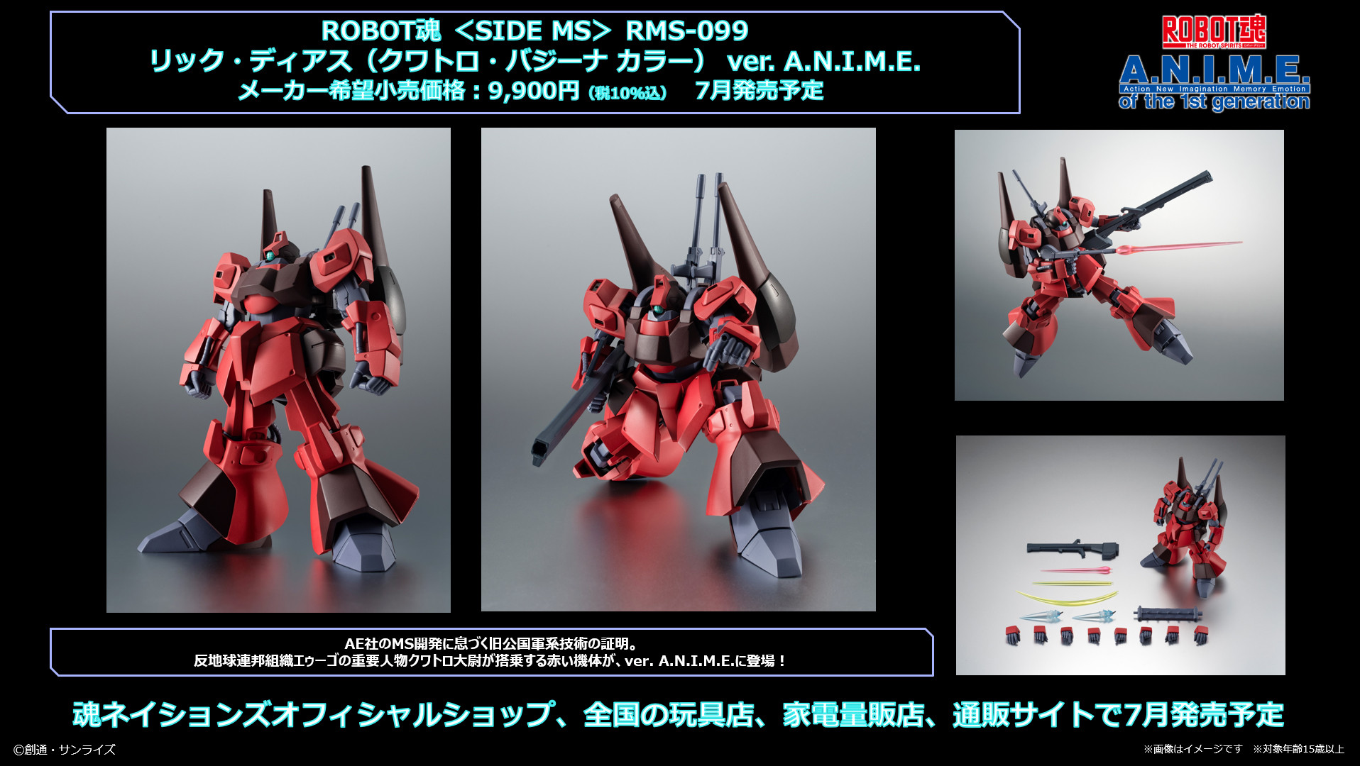 ROBOT魂 ver. A.N.I.M.E. ＜SIDE MS＞ RMS-099 リック・ディアス