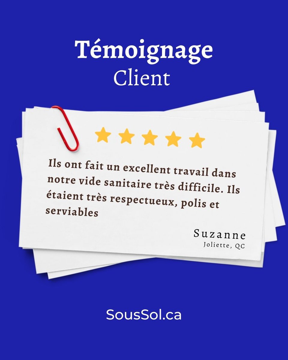 SystemesSoussol's tweet photo. Un grand merci pour Suzanne, qui rejoint la grande liste de nos clients satisfaits! 

#Client #Satisfait #SystèmesSousSol #Québec https://t.co/LA4pTaHIdK