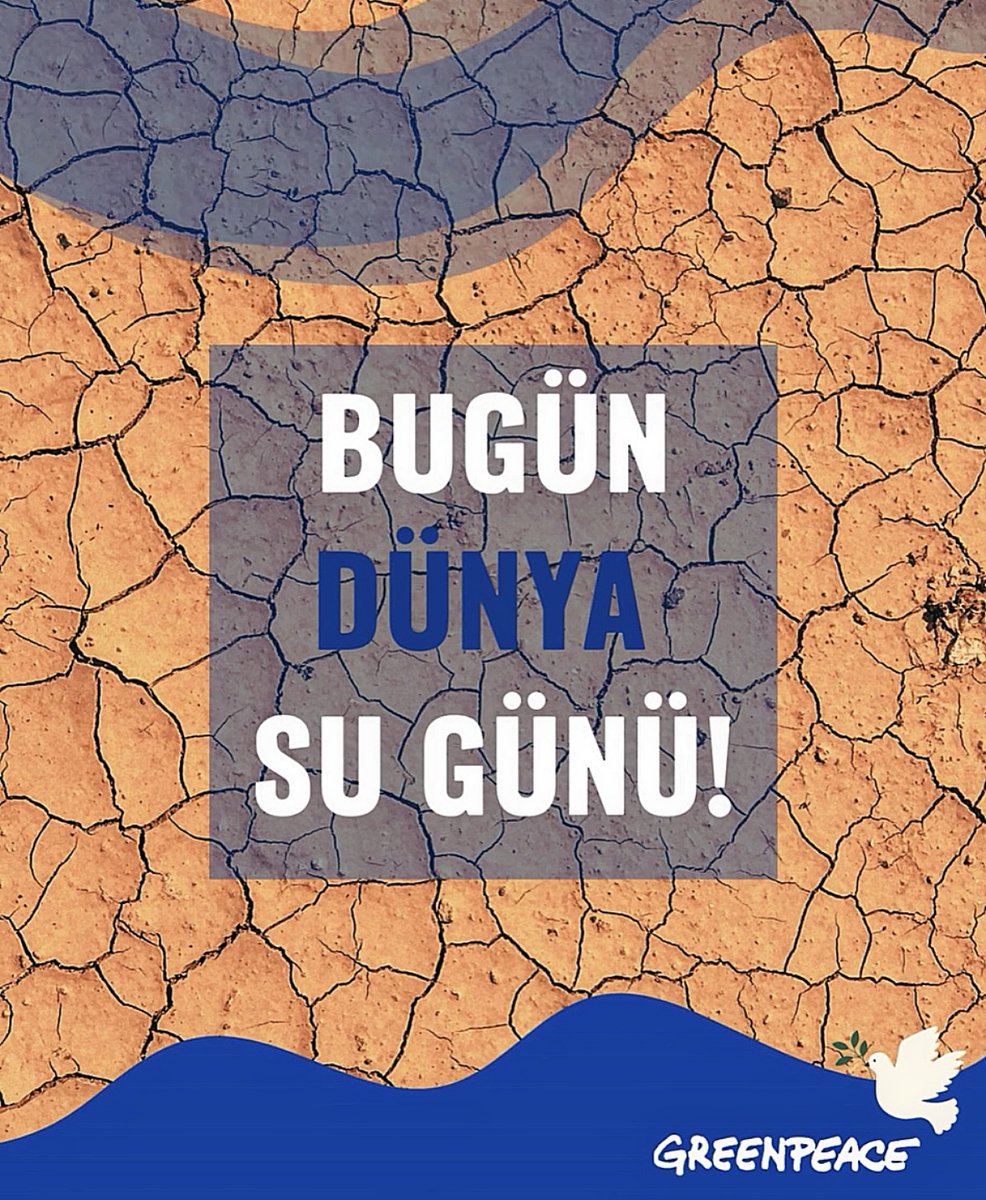 Suya erişim bir insan hakkıdır. Ancak şu an dünyada tam 2 milyar kişinin suya erişimi yok, dünya nüfusunun yarısı da temiz suya yılın ancak belli zamanlarında erişebiliyor. Su krizi bir doğa krizidir ve onu korumak için birlikte hareket etmeliyiz! #DünyaSuGünü #WorldWaterDay