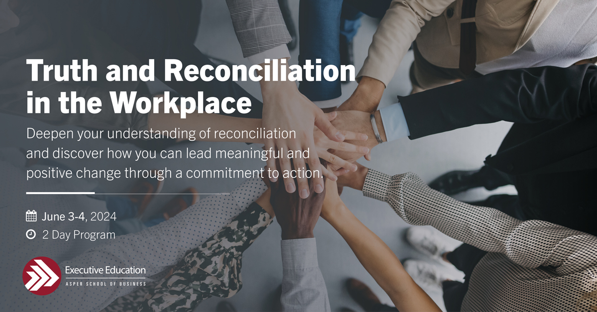 Truth and Reconciliation in the Workplace, a powerful two-day program for executives and leaders, is coming June 3-4. Learn more today! umanitoba.ca/asper/executiv… #ExecutiveEducation #Leadership #Winnipeg #Manitoba #UManitoba