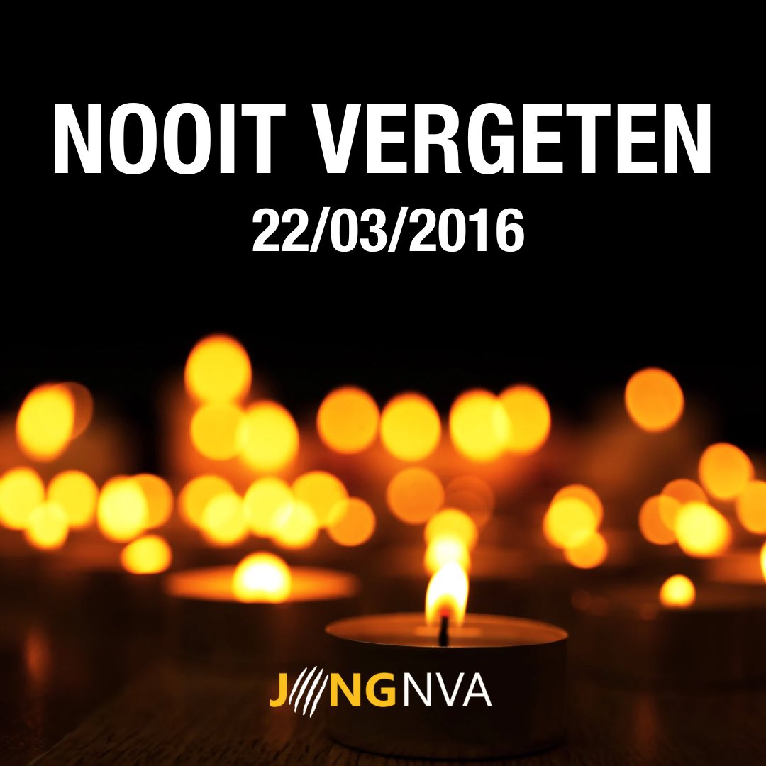 Vandaag, acht jaar na de verschrikkelijke aanslagen in Zaventem en Maalbeek, herdenken we alle slachtoffers. We zullen deze terreur nooit vergeten. 🕊️