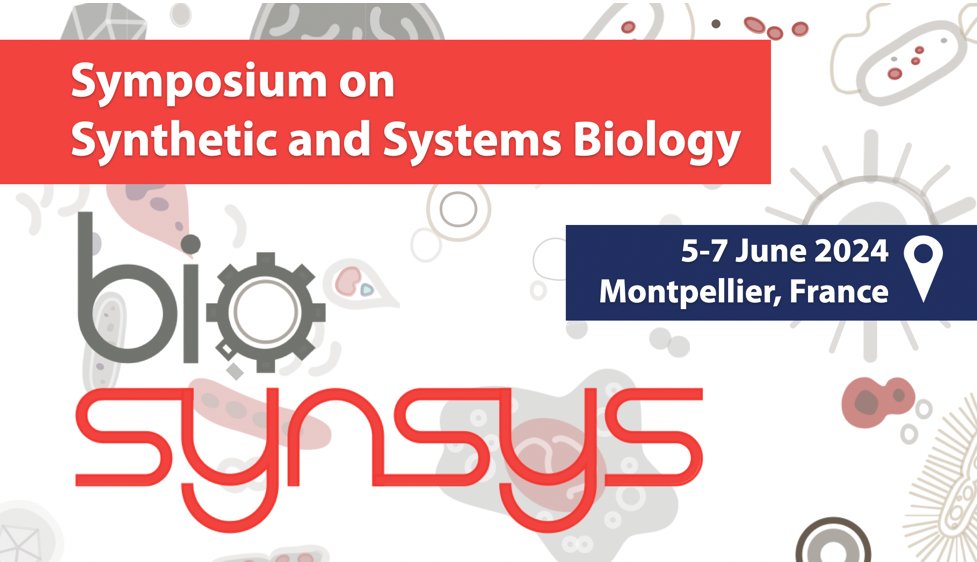 Don't miss the #Biosynsys2024 Symposium on Synthetic and Systems Biology to be held in Montpellier (France) from June 5 to 7, 2024 ! Abstract submission for talks/poster are open until end of April ! More information => biosynsys2024.sciencesconf.org