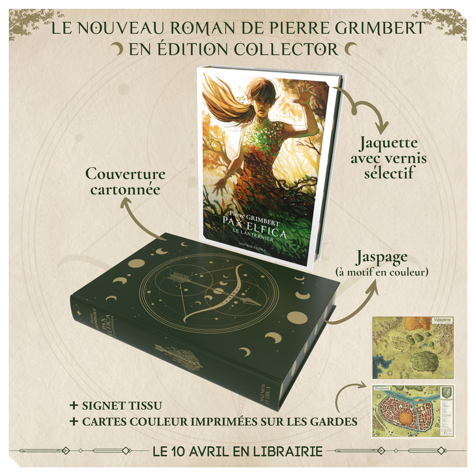 Les éditions Mnémos (@editionsmnemos) on Twitter photo Le 10 avril, découvrez Pax Elfica - Le Lanternier de <a href="/PierreGrimbert/">Pierre Grimbert</a> !
avec les #XIIsinges @Claude_GT et <a href="/Loludian/">Jérôme Barthas</a> Le 10 avril, découvrez Pax Elfica - Le Lanternier de <a href="/PierreGrimbert/">Pierre Grimbert</a> !
avec les #XIIsinges @Claude_GT et <a href="/Loludian/">Jérôme Barthas</a>