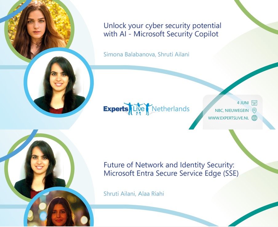 7 days to go for @ExpertsLiveNL 2024.
🔹Future of Network and Identity Security: Microsoft #Entra Secure Service Edge (SSE)
🔹Unlock your cyber security potential with AI - Microsoft #Copilot for #Security 
🔹Abstracts at: expertslive.nl
@msftsecurity #Microsoftcopilot