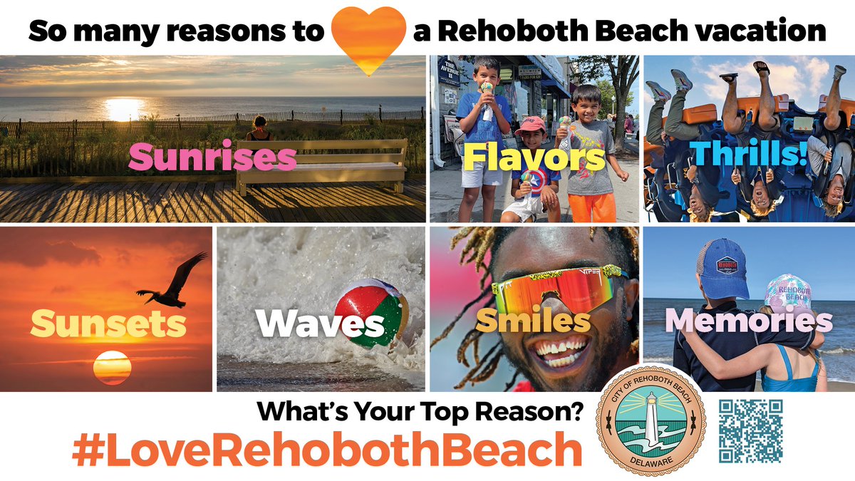 Are you going to be in the luggage carousel area of the Philadelphia airport over the next month? If so, be sure to look for our new ad. Oh, and do take a few seconds to share below your top #LoveRehobothBeach reason.