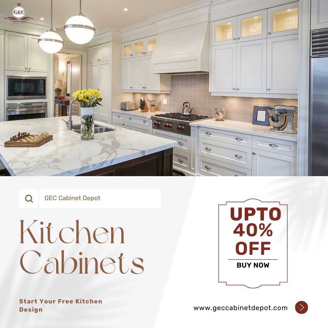 Revamp your kitchen with GEC Cabinet Depot's amazing sale! Get up to 40% off on our stunning range. Plus, enjoy a free design consultation to bring your dream kitchen to life. Don't miss out! Contact us: bit.ly/start-free-des…
.
.
.
#FreeKitchenDesign #GECCabinetDepot