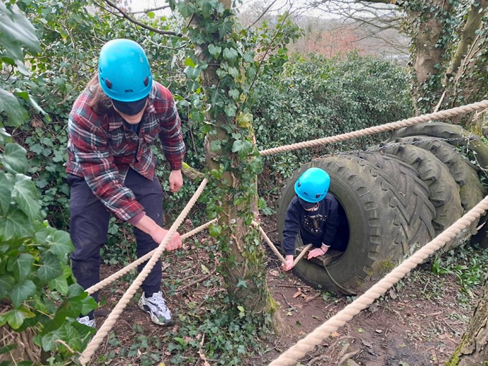 We have also made some other smaller updates, #TowerWood have been preparing the adventure playground area for customers' safety with a delivery of 20 tons of wood chippings and bark.  #BorwickHall have installed a new nightline that customers have already started enjoying.