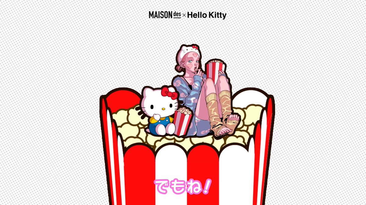 【1101】[feat. ハローキティ, なるみや, 原口沙輔] ポップコーン!!/ MAISONdes 🍿🍿こちら映像担当しました！🍿🍿 #MAISONdes #hellokitty50th