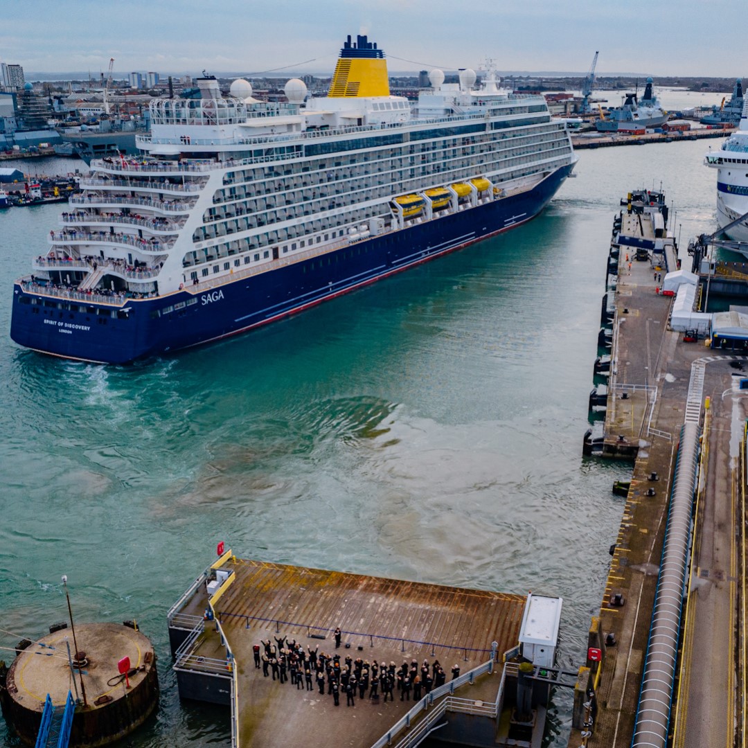We were delighted to sail this week from @PortsmouthPort with a special live performance from the @RockChoir​ Share in the comments below if you are onboard. Did you see the performance?​ Images courtesy of Joe Watson, Strong Island Media.​ #Saga #ExperienceIsEverything