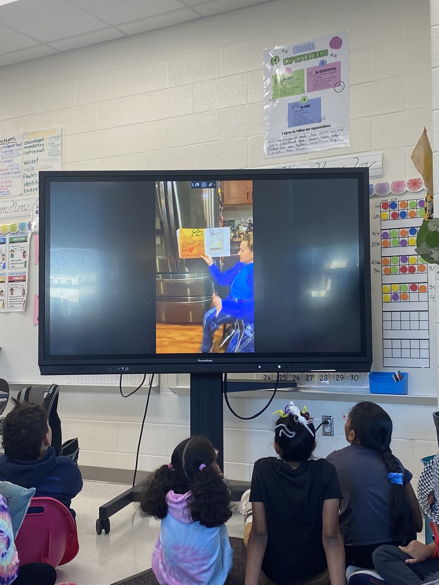 MrsV_ETE's tweet photo. Shoutout to @theliteracynook for Al organizing our @E_ThompsonES March Book Madness event. We have had the most fun narrowing down our Elite 8. Here is our reaction to todays read aloud brought to us by @TriciaFurtek22 and family! https://t.co/xYuy9It2H8