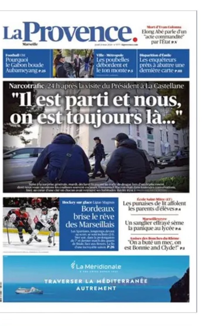 Cette Une de La Provence en a donc émus certains, elle en a aussi intéressé beaucoup d'autres, comme deux jeunes adolescents chez moi qui ont lu et posé beaucoup de questions sur la séquence de ces derniers jours. Superbe travail du journal à La Castellane