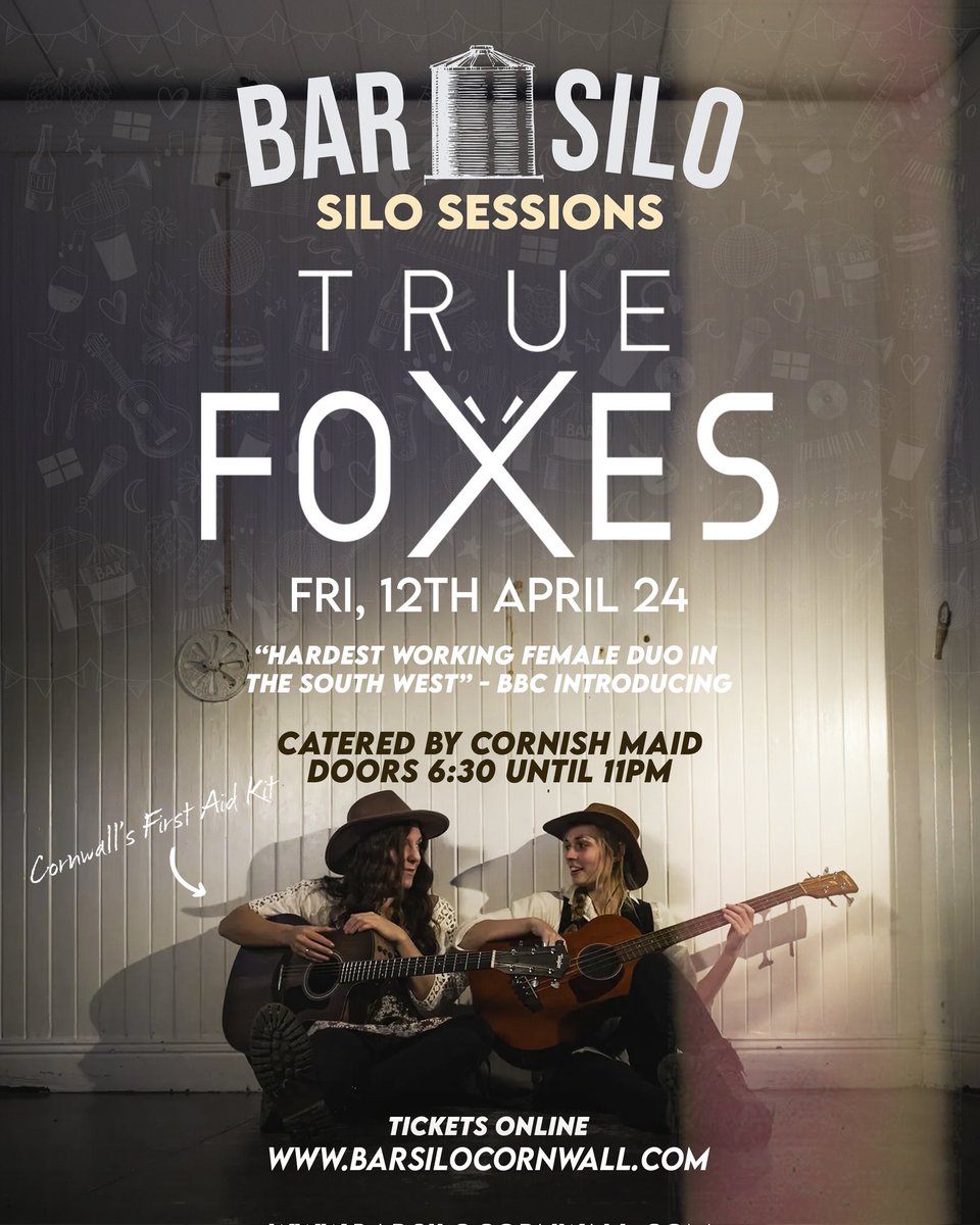 TrueFoxes's tweet photo. We're playing at the coolest venue in Cornwall. #Barsilo!!! 12th April!
Sold out quick last year so hurry to
https://t.co/YL2vziihbl to grab your tickets!! ❤️
#cornwalllivemusic #truefoxes #livemusic #IndependentArtist #americana #country #folkpop https://t.co/upkFfrGXAH