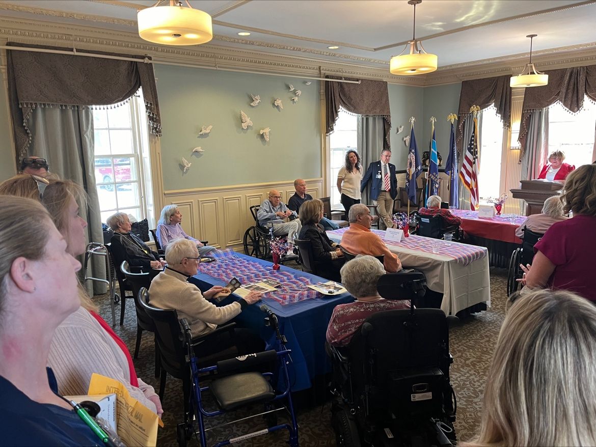 The Hearth at Drexel was proud to partner with Main Line HomeCare &amp; Hospice to honor Vererans and widows of Veterans! Thank you for serving our country!