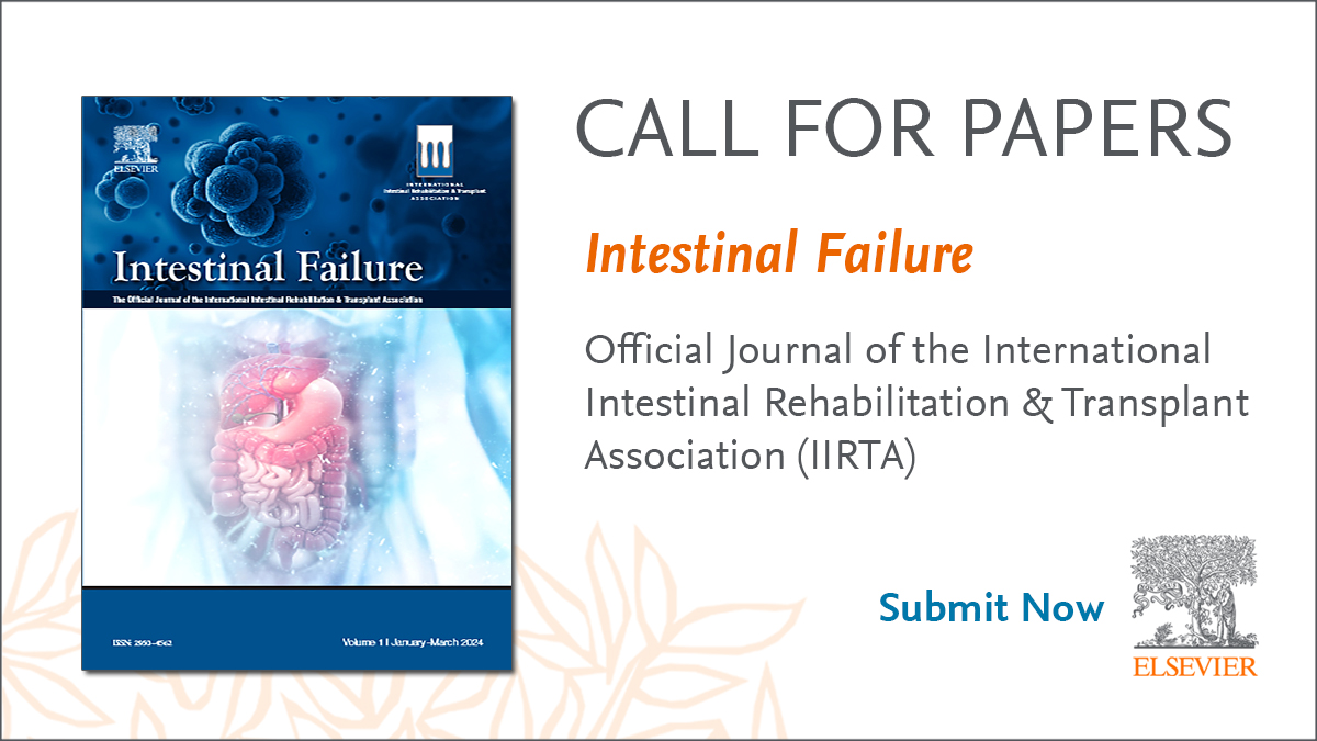 Calling all researchers & experts in gastroenterology! Submit your groundbreaking findings, innovative treatments, & insightful perspectives to Intestinal Failure, the new open access journal dedicated to advancing knowledge in GI health. Details here: spkl.io/60164L8Yj