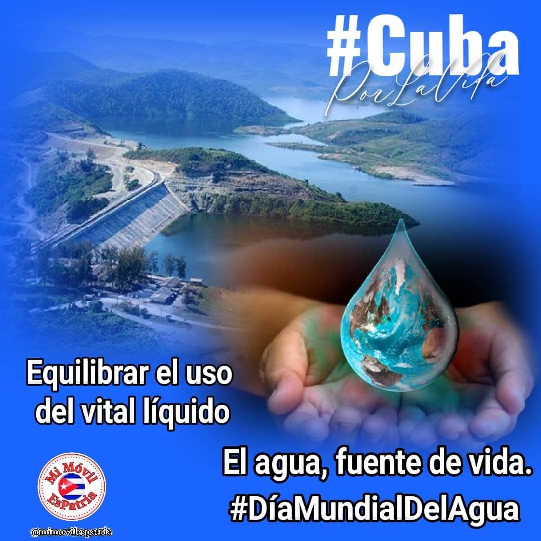 En el #DíaMundialDelAgua gestionarla, distribuirla, cuidarla y protegerla, es el gran reto para conservar el tesoro más preciado de la Tierra: el agua💦

#CubaPorLaVida