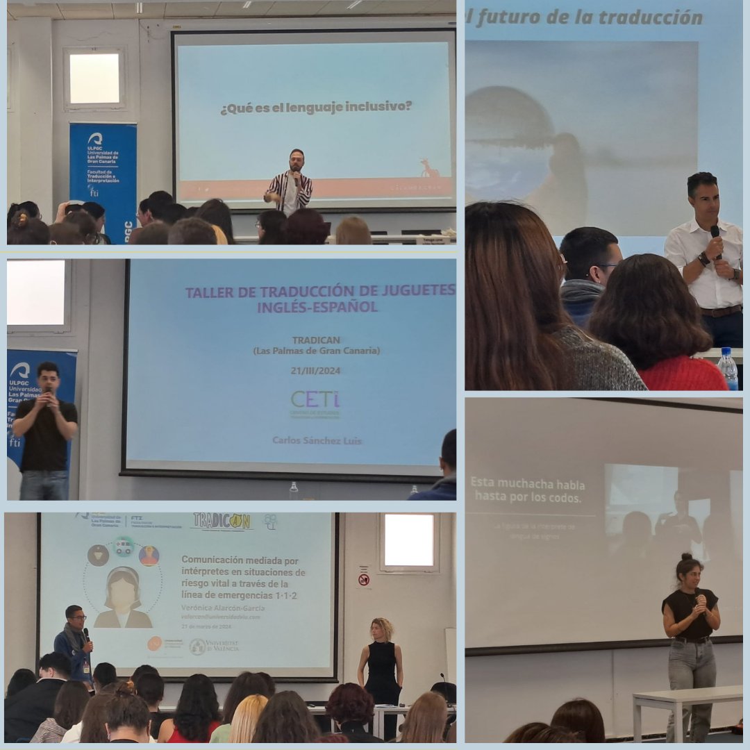 <a href="/TRADICANFTI/">TRADICAN</a> 🤓 Estos dos días en Las Palmas de Gran Canaria han sido de lo más enriquecedores y completos. Nos ha alegrado muchísimo reencontrarnos con tantísimos profesionales del sector y futuros traductores y traductoras.
