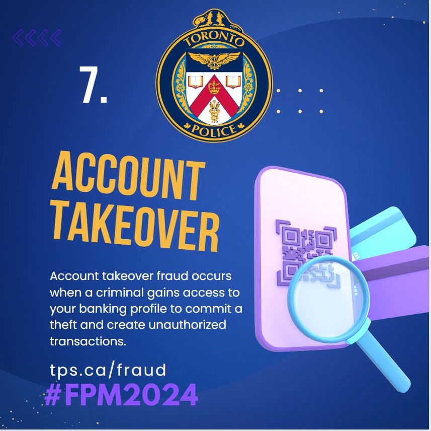 Scary thought, but it can happen. Account takeovers can be prevented - Never give personal information over the phone, internet or mail unless you initiate the contact. Change all of your passwords frequently & use strong passwords. #DontGetScammed #AccountTakeoverFraud #FPM2024