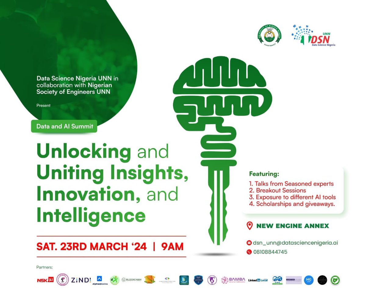 aiclubunn's tweet photo. CHANGE OF VENUE!!
The venue for the Data and AI Summit has been changed. Take Note

NEW VENUE: New Engineering Annex.

📌 Register here: https://t.co/B1iasUubwD https://t.co/TY8r1831D2