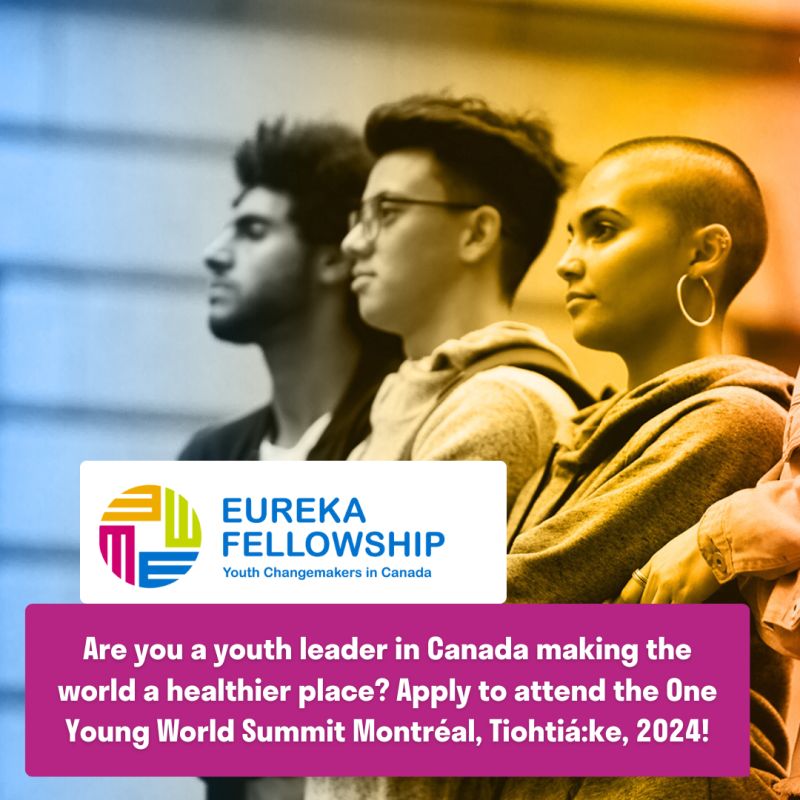 🌟 FINAL CALL:
Attention Youth Changemakers! Apply for the Eureka Fellowship and join us at the One Young World Summit Montréal 2024!

🚀 Don't miss the deadline on April 23!

More info: shorturl.at/CFKP6

#EurekaFellowship #YouthLeaders #GlobalImpact