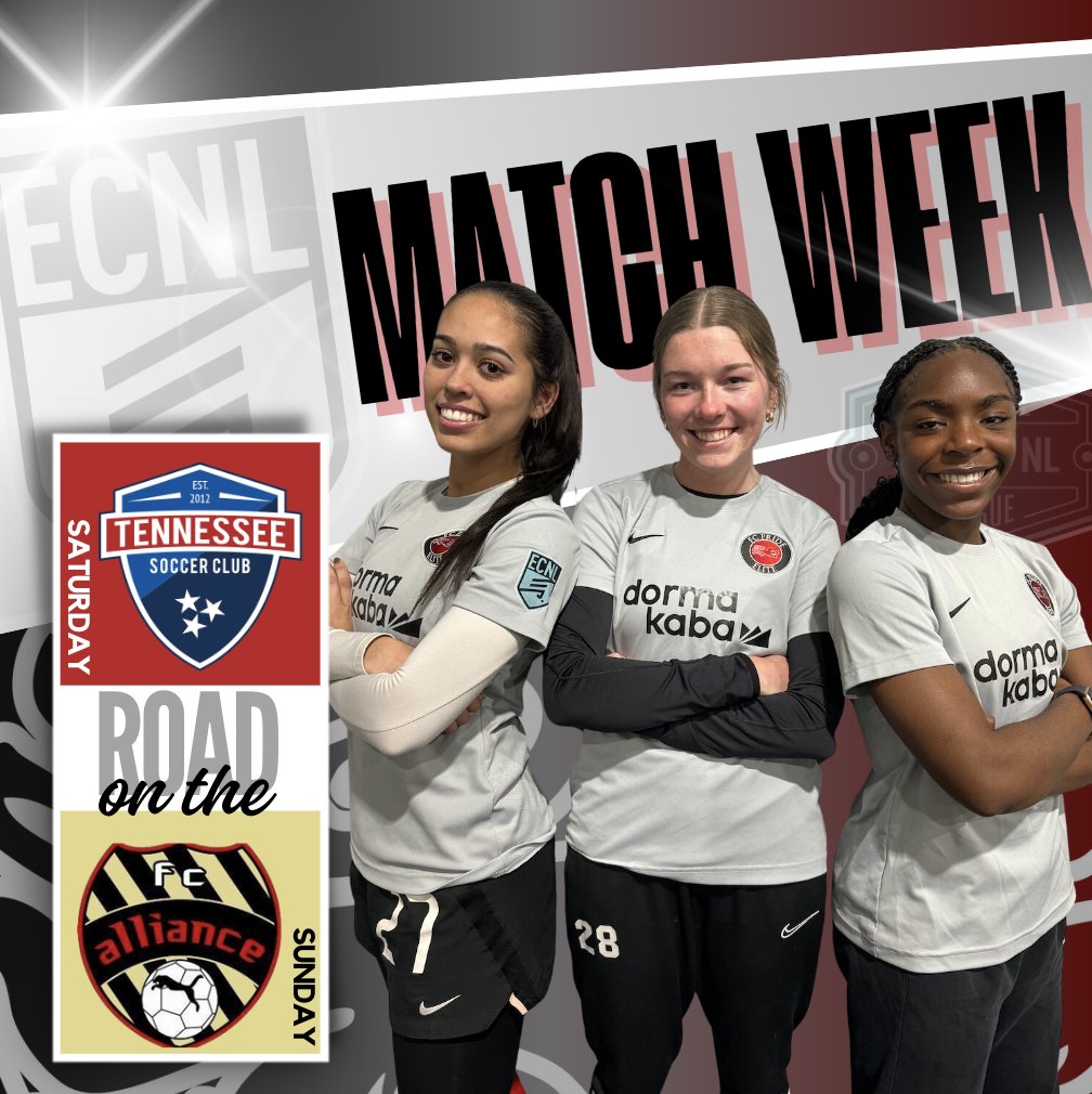 Exciting soccer weekend ahead as we hit the road to Tennessee for back-to-back matches against @TSCECNL and @FCAECNL in the @ECNLGIRLS OHIO VALLEY conference! 🙌⚽️ #ECNL #TennesseeBound