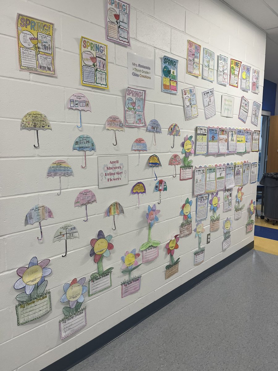 Spring is in the air (even when it’s 28 degrees outside) 🌸 3P wrote about their favorite parts of spring, created fraction flowers, and even started thinking about what they wished April Showers brought instead of May Flowers! 🦁<a href="/25Lafayette/">Lafayette Estates School #25</a>