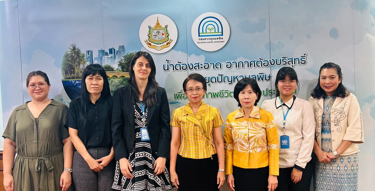 MuendaoS's tweet photo. #Unwaste team 🇹🇭 is excited to meet Ms. Preeyaporn again &amp; to congratulate her on the new appointment as DG of @PollutionJourn1 . Great discussions on UNODC's upcoming publications series launch 📢📑  &amp; our continued collaborations 🤝 https://t.co/pZ3kGytffw