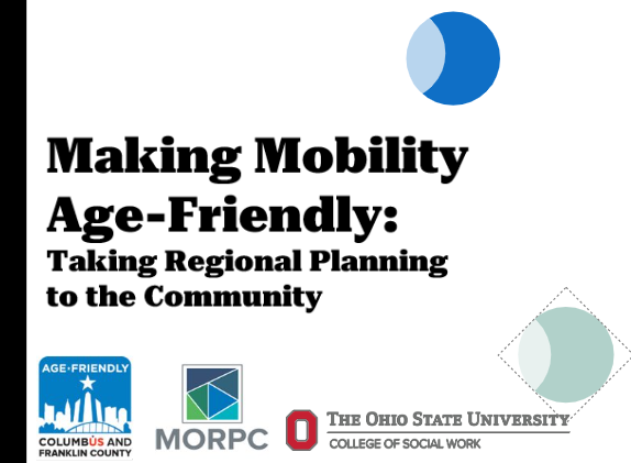 AgeFriendlyOH's tweet photo. Join us at #OnAging2024 next week for our presentation "Making Mobility #AgeFriendly: Taking Regional Planning to the Community" https://t.co/UkAnIv1xo9